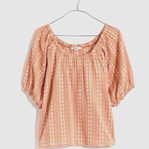 Madewell puff-sleeve swing top